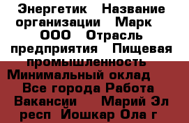 Энергетик › Название организации ­ Марк 4, ООО › Отрасль предприятия ­ Пищевая промышленность › Минимальный оклад ­ 1 - Все города Работа » Вакансии   . Марий Эл респ.,Йошкар-Ола г.